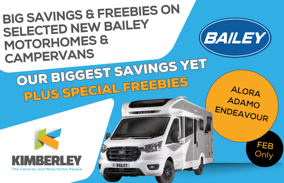 Incredible Deals On Bailey Motorhomes And Campervans Image